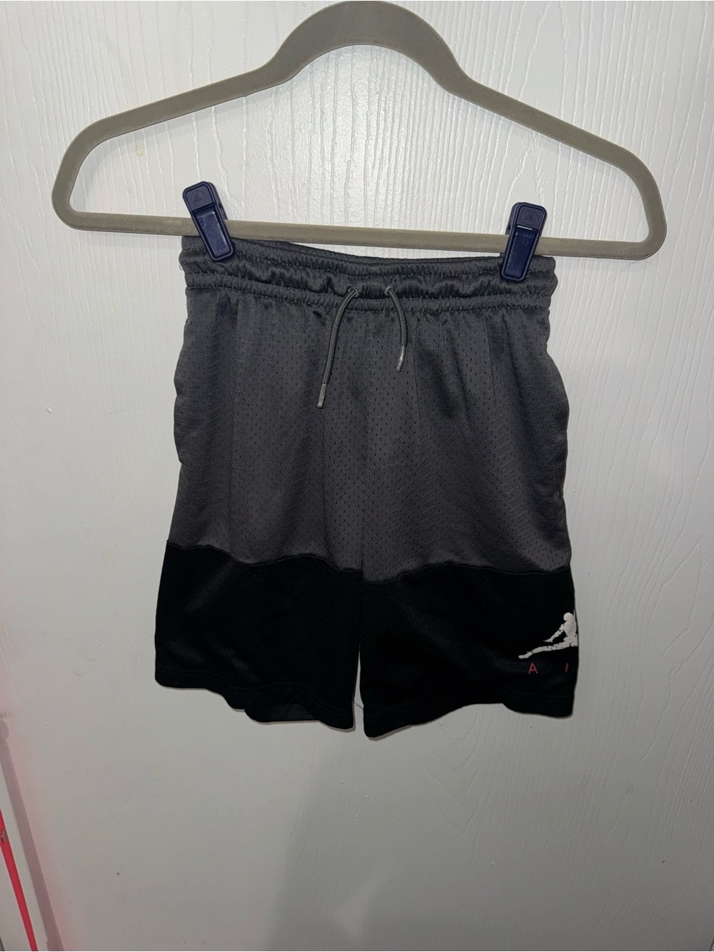 Jordan Men's Black & Charcoal Two-Tone Athletic Shorts